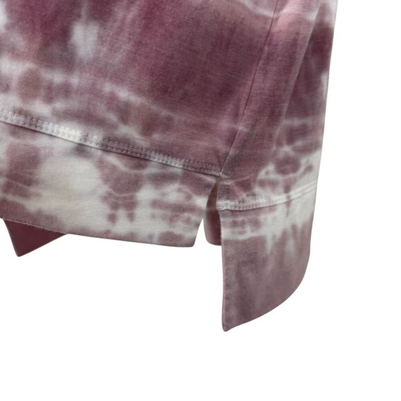 Green Tea X-Large Top Tie Die Short Sleeve Dolman Oversized Fit Pullover Womens - Picture 10 of 13